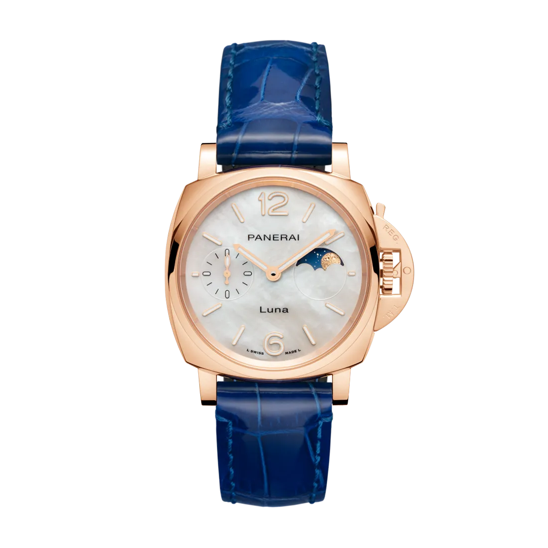 ルミノール ドゥエ ルナ ゴールドテック™ マドレペルラ 38mm