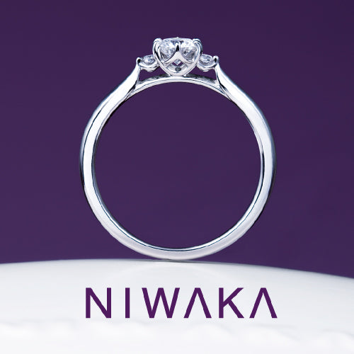 [Engagement Ring] White Bell