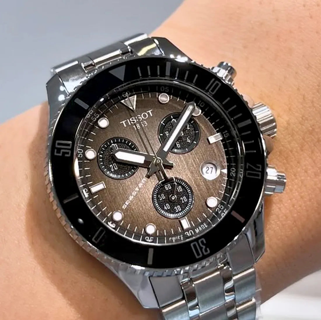 TISSOT シースター 1000 クォーツ クロノグラフ 38mm T120.217.11 TISSOT シースター 1000 クォーツ クロノグラフ 38mm T120.217.11