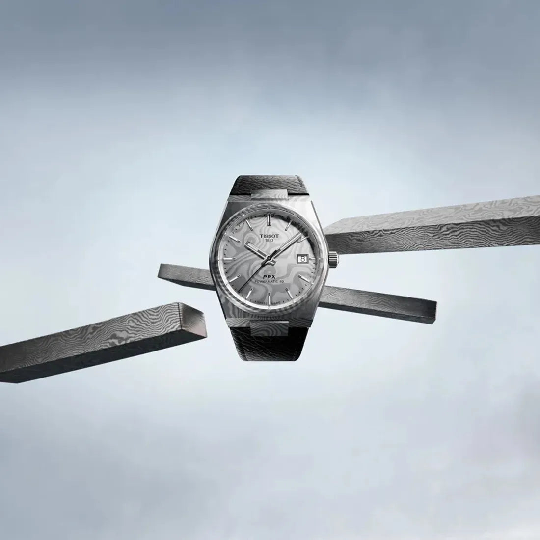 TISSOT PRX ダマスカス スティール 38mm T137.807.96.081.00｜ティソ