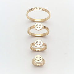 【K18】ネームバンドベビーリング　新生児サイズ