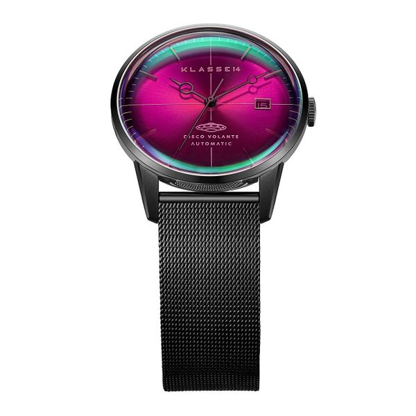 DISCO VOLANTE STARDUST Black with Mesh Strap Automatic 40mm