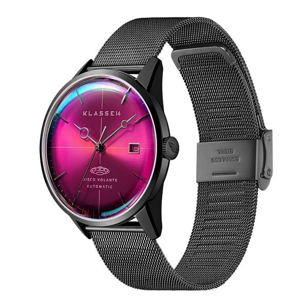 DISCO VOLANTE STARDUST Black with Mesh Strap Automatic 40mm