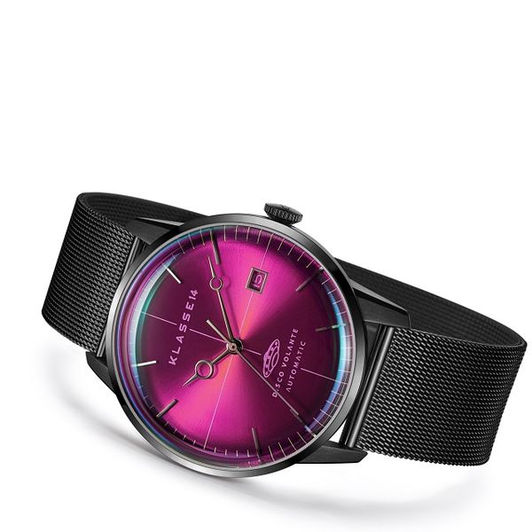 DISCO VOLANTE STARDUST Black with Mesh Strap Automatic 40mm