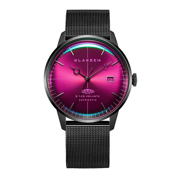DISCO VOLANTE STARDUST Black with Mesh Strap Automatic 40mm