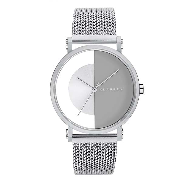 IMPERFECT ARCH Silver Grey with Mesh Strap 40mm