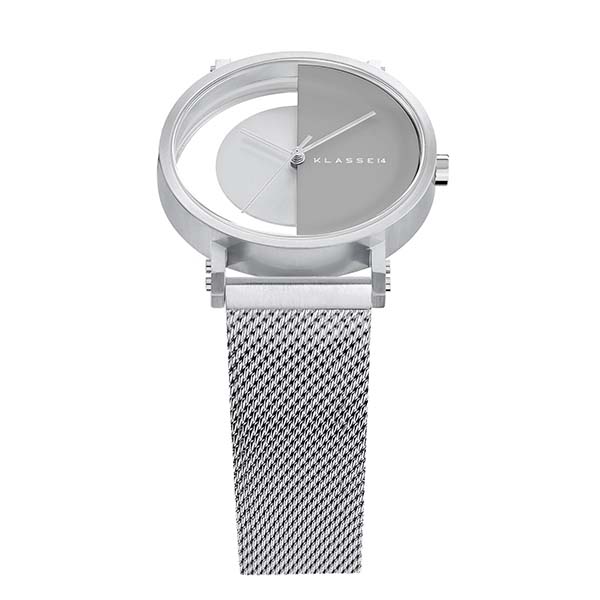 IMPERFECT ARCH Silver Grey with Mesh Strap 40mm