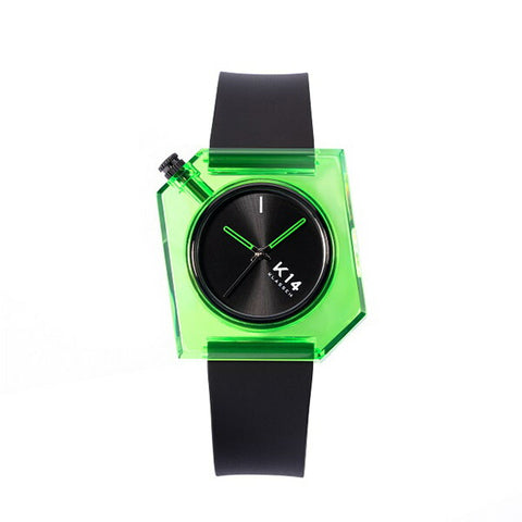 K14 IRREGULARLY SQUARE Green Avo 40mm