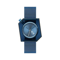 K14 IRREGULARLY SQUARE Blue with Mesh Strap 40mm