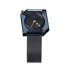 K14 IRREGULARLY SQUARE Dark with Mesh Strap 40mm