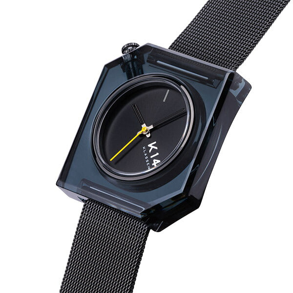 K14 IRREGULARLY SQUARE Dark with Mesh Strap 40mm