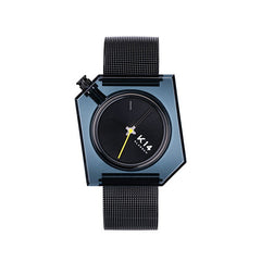 K14 IRREGULARLY SQUARE Dark with Mesh Strap 40mm