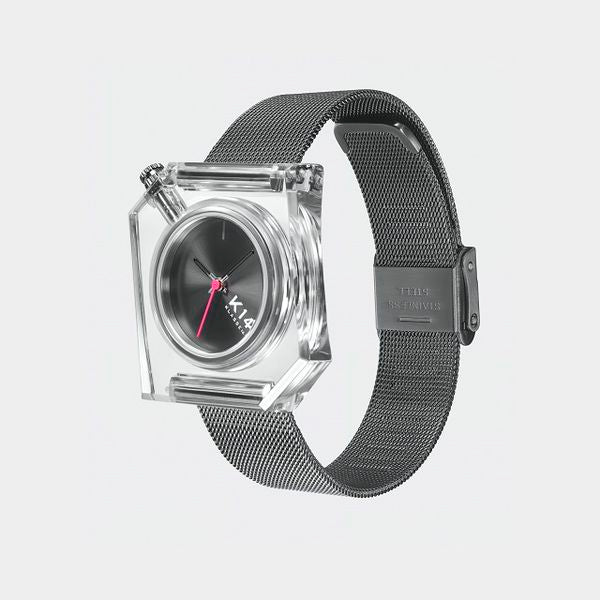 K14 IRREGULARLY SQUARE Gun with Mesh Strap 34mm
