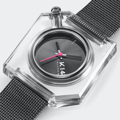 K14 IRREGULARLY SQUARE Gun with Mesh Strap 34mm