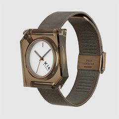 K14 IRREGULARLY SQUARE Vintage Gold with Mesh Strap 40mm