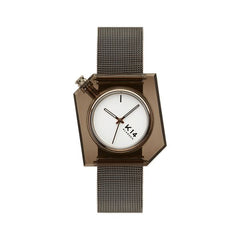 K14 IRREGULARLY SQUARE Vintage Gold with Mesh Strap 40mm