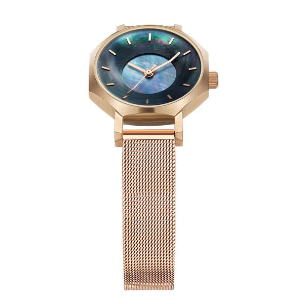 Volare OKTO MOP Dark with Mesh Strap 28mm