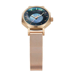 Volare OKTO MOP Dark with Mesh Strap 28mm
