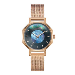 Volare OKTO MOP Dark with Mesh Strap 28mm