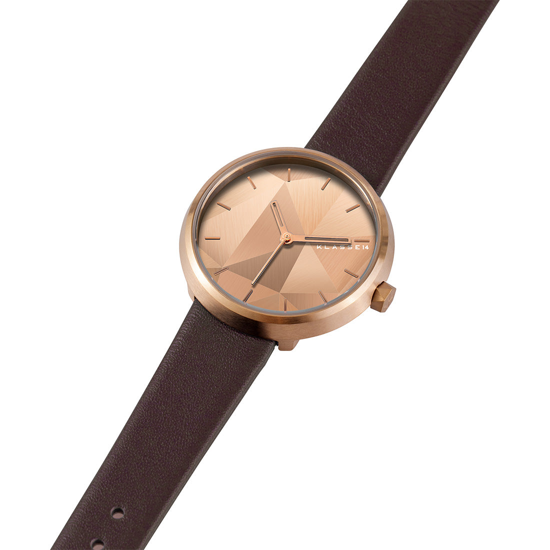 paradox RoseGold Case×Brown Lether Strap 32mm
