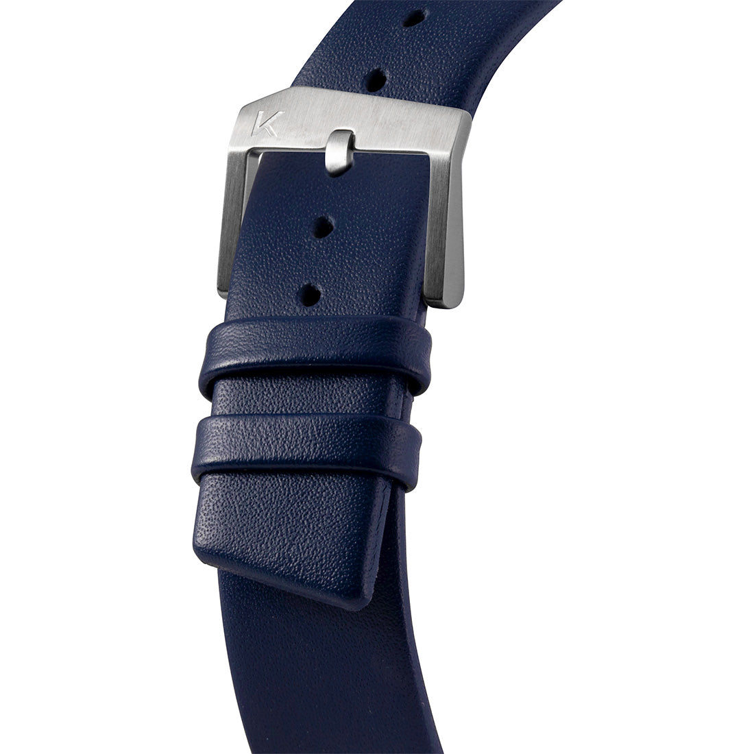 paradox Silver Case×Navy Leather Strap 40mm