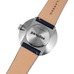 paradox Silver Case×Navy Leather Strap 40mm