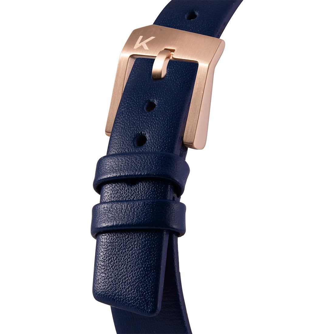 paradox RoseGold Case×Navy Leather Strap 32mm