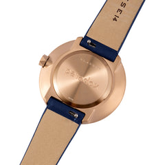paradox RoseGold Case×Navy Leather Strap 32mm