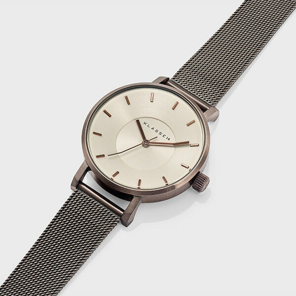 Volare Vintage Gold With Mesh Strap 32mm