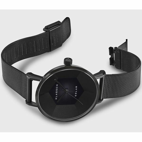 Volare Solar Darkness with Black Mesh Strap 39mm
