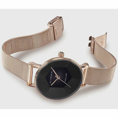 Volare Solar Darkness with Rose Gold Mesh Strap 34mm