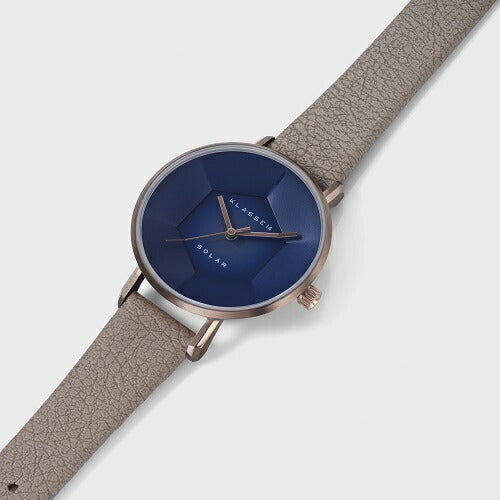 Volare Solar Deep Blue Vintage Gold 34mm