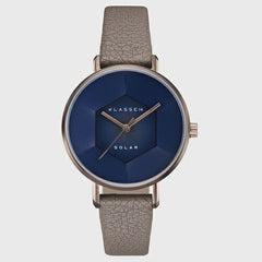 Volare Solar Deep Blue Vintage Gold 34mm