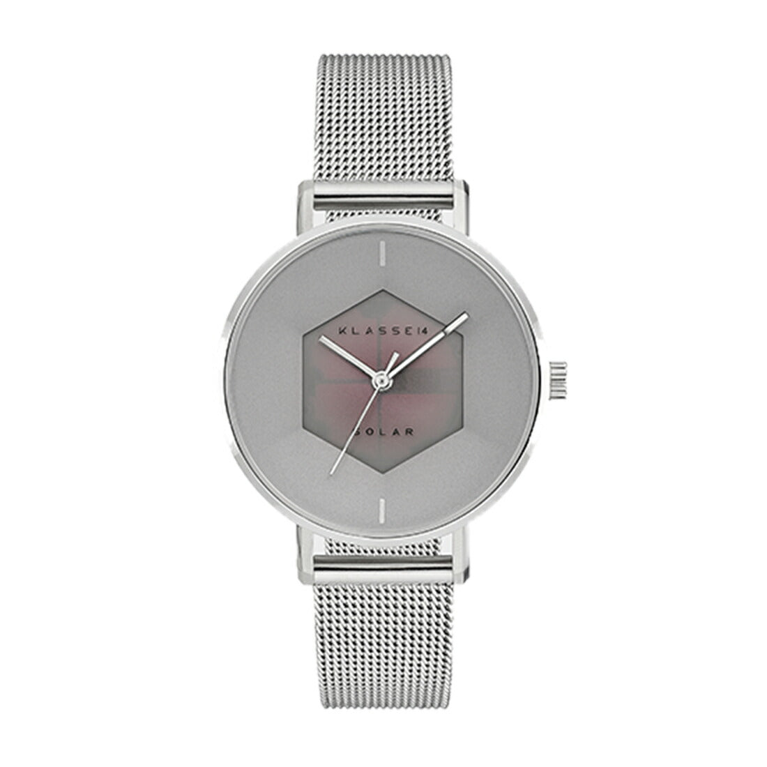 Volare Solar Silver Mesh Strap 39mm