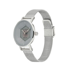Volare Solar Silver Mesh Strap 39mm