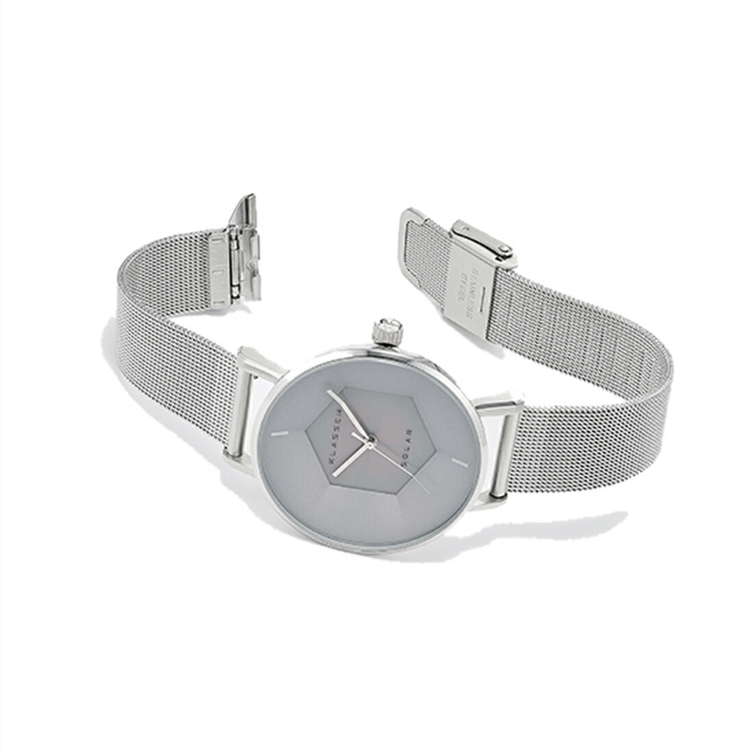 Volare Solar Silver Mesh Strap 39mm