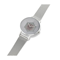 Volare Solar Silver Mesh Strap 39mm