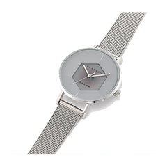 Volare Solar Silver Mesh Strap 34mm