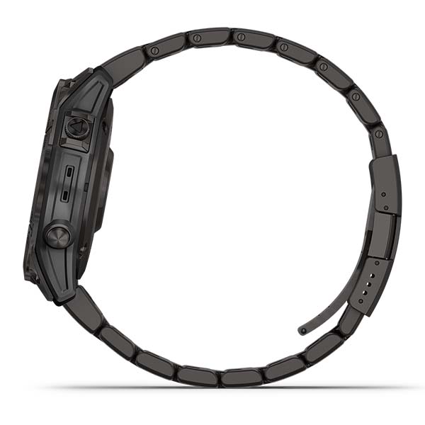 fenix 7 Sapphire Dual Power フェニックス サファイア デュアルパワー Ti Carbon Gray DLC / Carbon Gray DLC Vented Titanium Band 010-02540-48