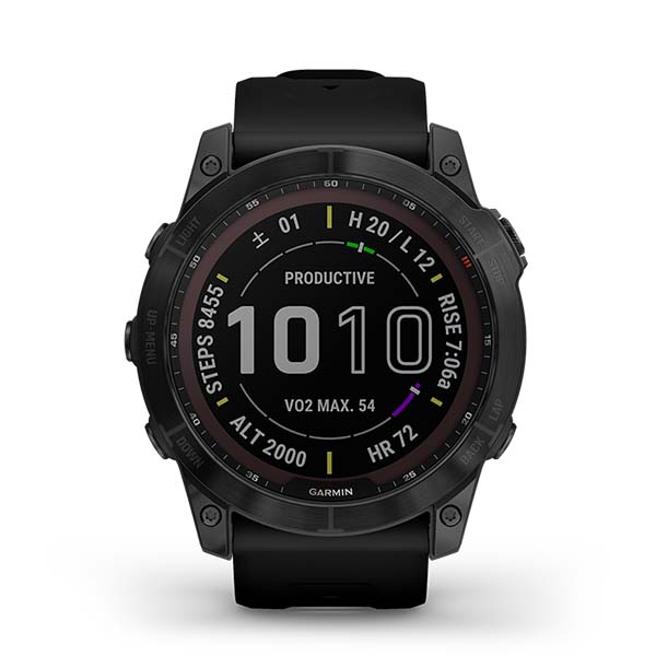 fenix 7X Sapphire Dual Power Phoenix Sapphire Dual Power Ti Black DLC / Black 010-02541-43