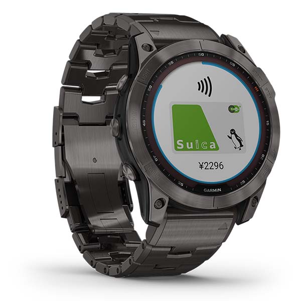 fenix 7X Sapphire Dual Power フェニックス サファイア デュアルパワー Ti Carbon Gray DLC / Carbon Gray DLC Vented Titanium Band 010-02541-47