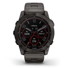 fenix 7X Sapphire Dual Power フェニックス サファイア デュアルパワー Ti Carbon Gray DLC / Carbon Gray DLC Vented Titanium Band 010-02541-47