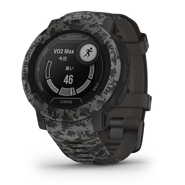 Instinct 2 Camo Edition インスティンクト 2 カモエディション Graphite Camo 010-02626-43