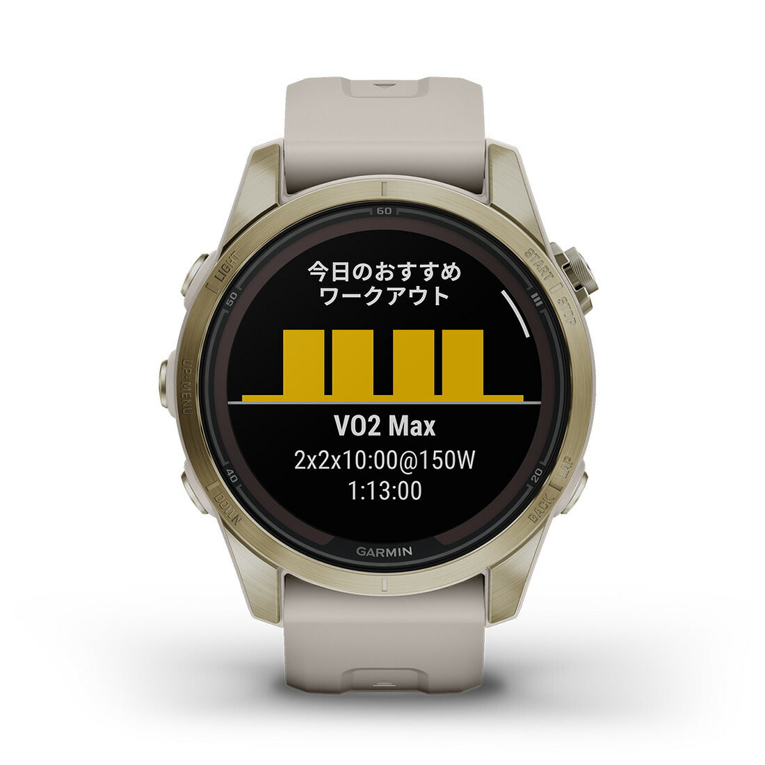 fenix 7S PRO Sapphire Dual Power フェニックス7Sプロ Soft Gold with Light Sand Band 010-02776-62