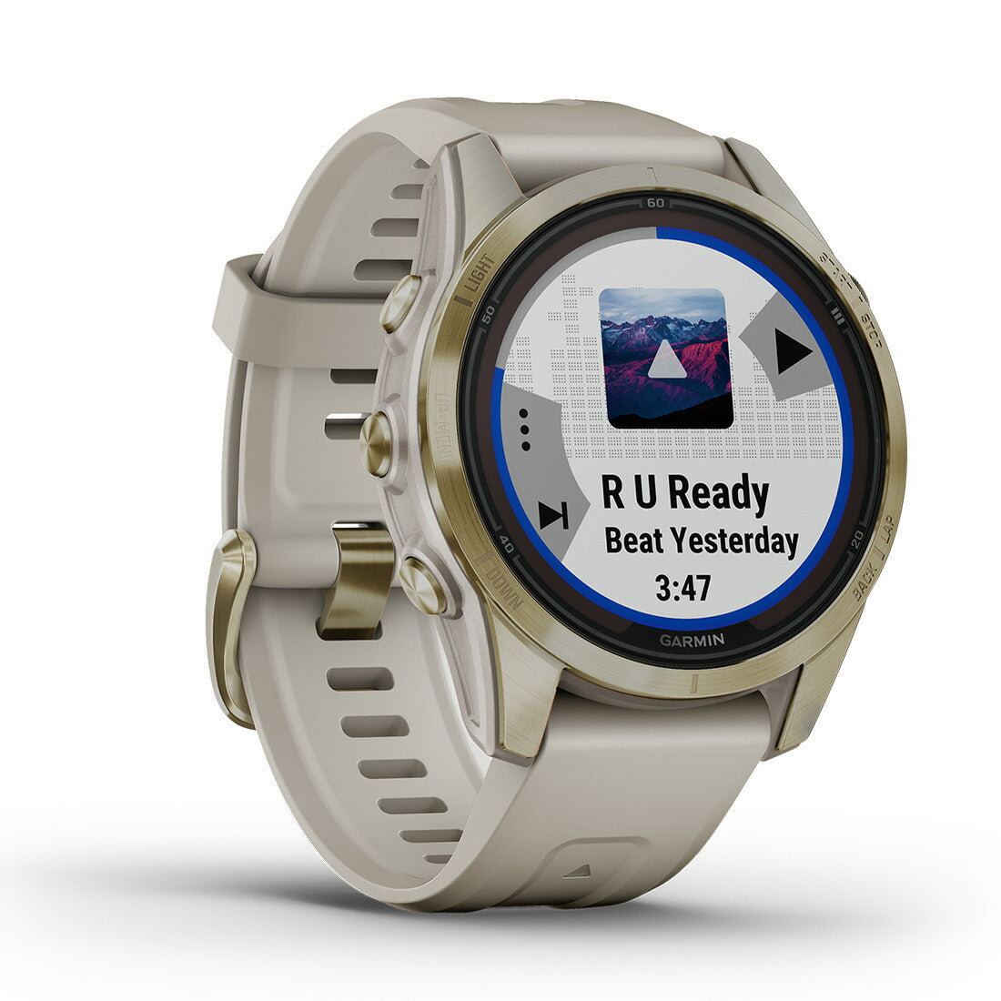 fenix 7S PRO Sapphire Dual Power フェニックス7Sプロ Soft Gold with Light Sand Band 010-02776-62