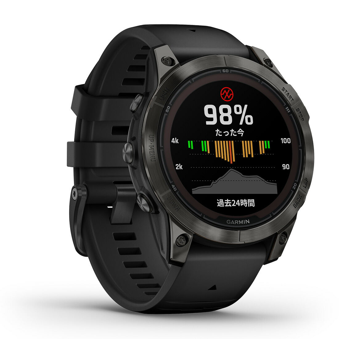 fenix 7 PRO Sapphire Dual Power フェニックス7プロ Carbon Gray Titanium with Black Band 010-02777-52