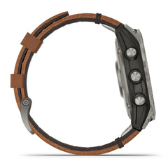 fenix 7 PRO Sapphire Dual Power フェニックス7プロ Titanium with Chestnut Leather Band 010-02777-82