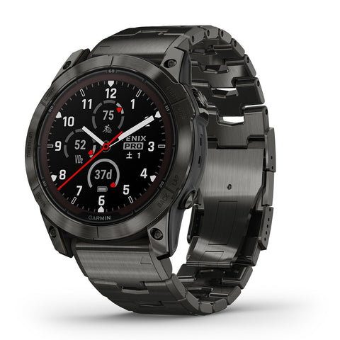 fenix 7X PRO Dual Power(フェニックス デュアルパワー) Carbon Gray Titanium with Carbon Gray Metal Band