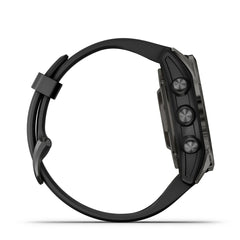 epix Pro (Gen 2) エピックスプロ 42mm, Sapphire, Carbon Gray DLC Titanium with Black Band 010-02802-36