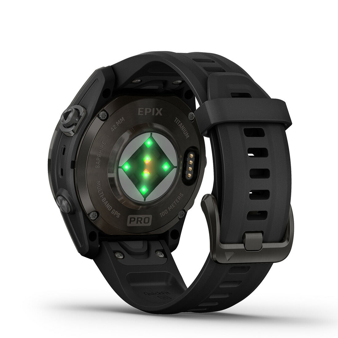 epix Pro (Gen 2) エピックスプロ 42mm, Sapphire, Carbon Gray DLC Titanium with Black Band 010-02802-36